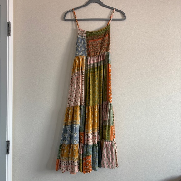 Jen's Pirate Booty Free People Small Smock Wild Side Floral Patchwork Midi Dress - Picture 4 of 12